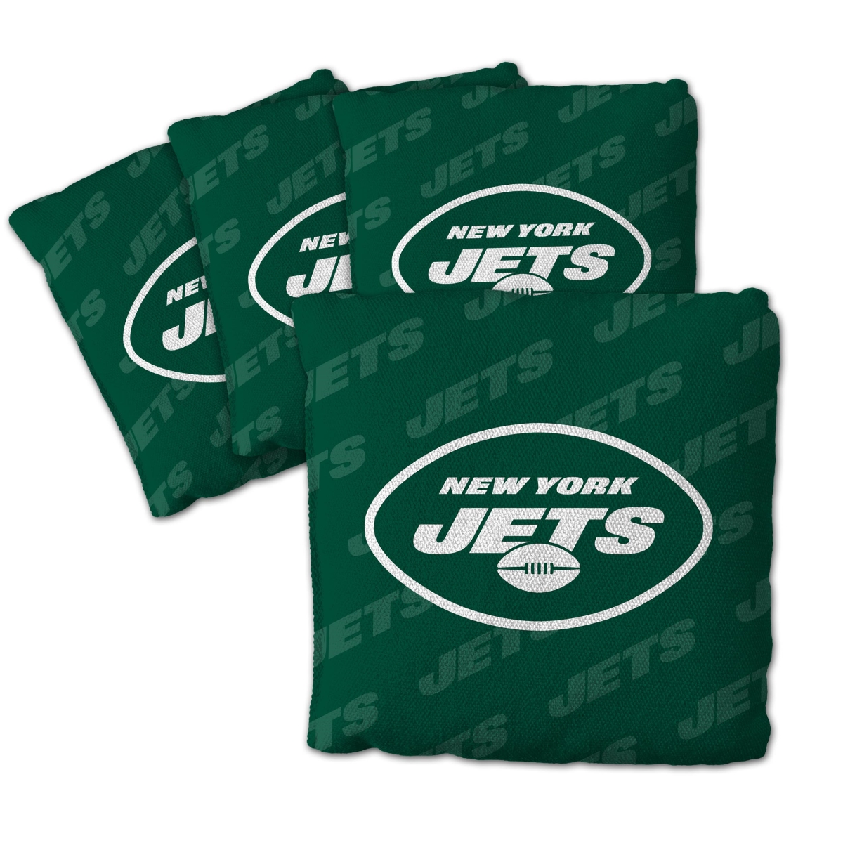 Picture of YouTheFan 4614013 NFL York College Jets Cornhole Bags&#44; Green - Pack of 4