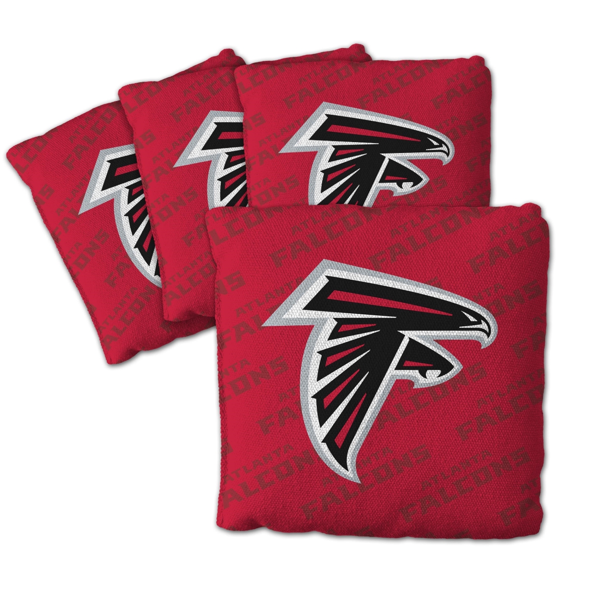 Picture of YouTheFan 4614082 NFL Atlanta University Falcons Cornhole Bags&#44; Red - Pack of 4