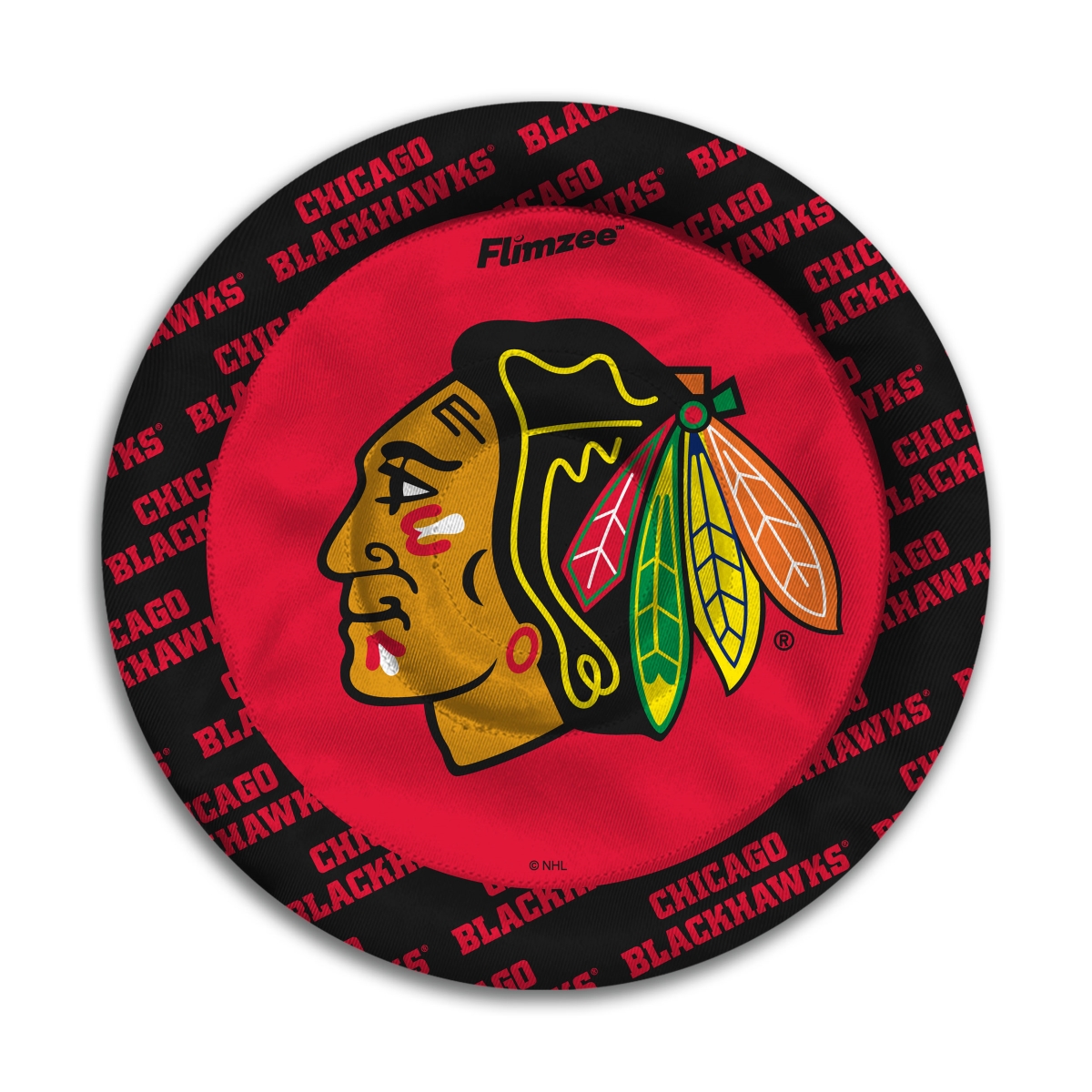 Picture of YouTheFan 4608821 NHL University of Chicago Blackhawks Flimzee Bean-Bags Flying Disc