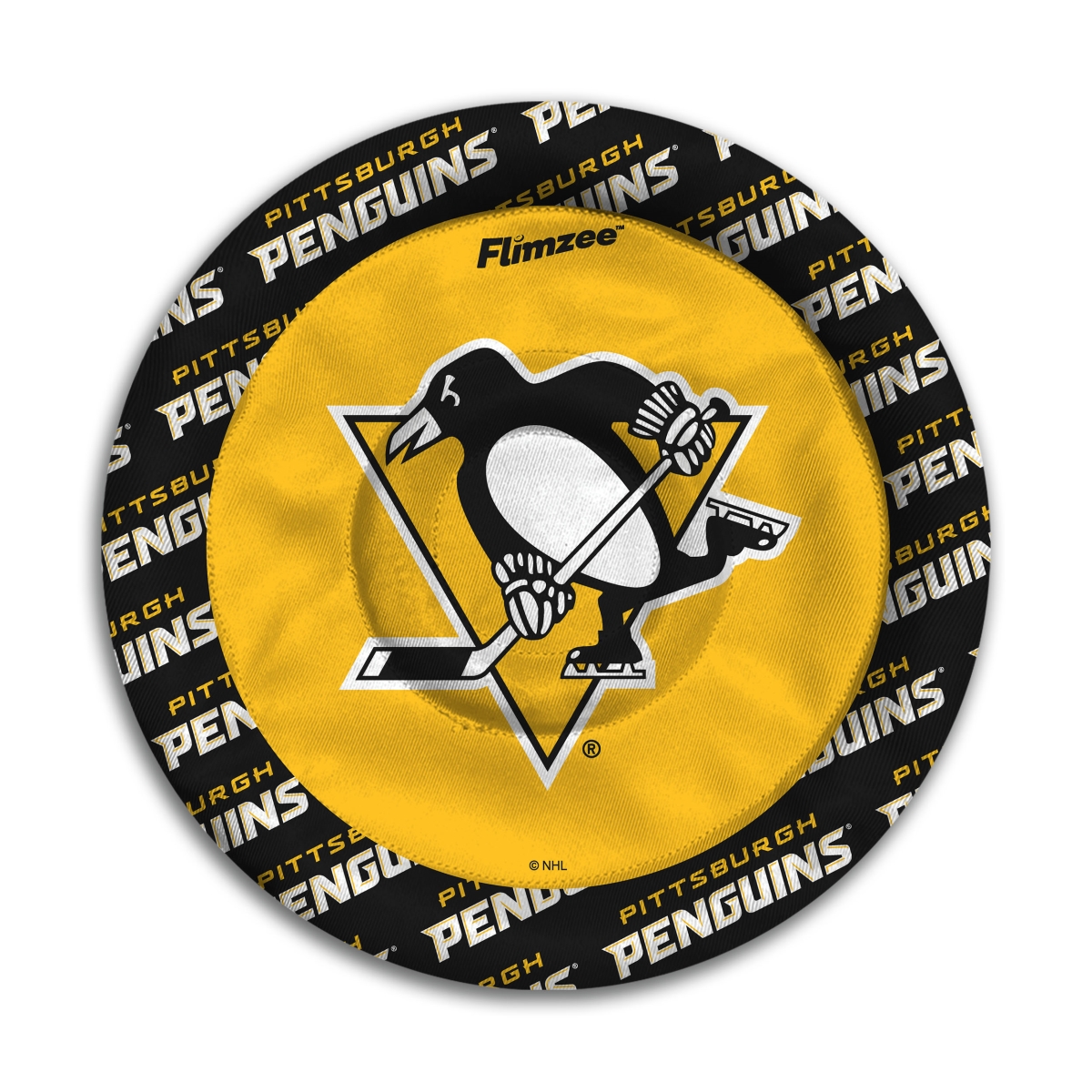 Picture of YouTheFan 4608845 NHL University of Pittsburgh Penguins Flimzee Bean-Bags Flying Disc