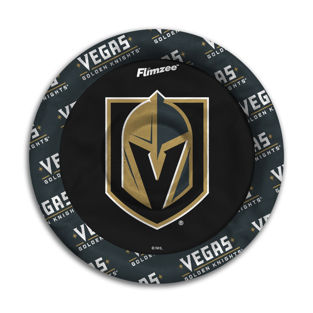 Picture of YouTheFan 4608852 NHL Las Vegas College Golden Knights Flimzee Bean-Bags Flying Disc