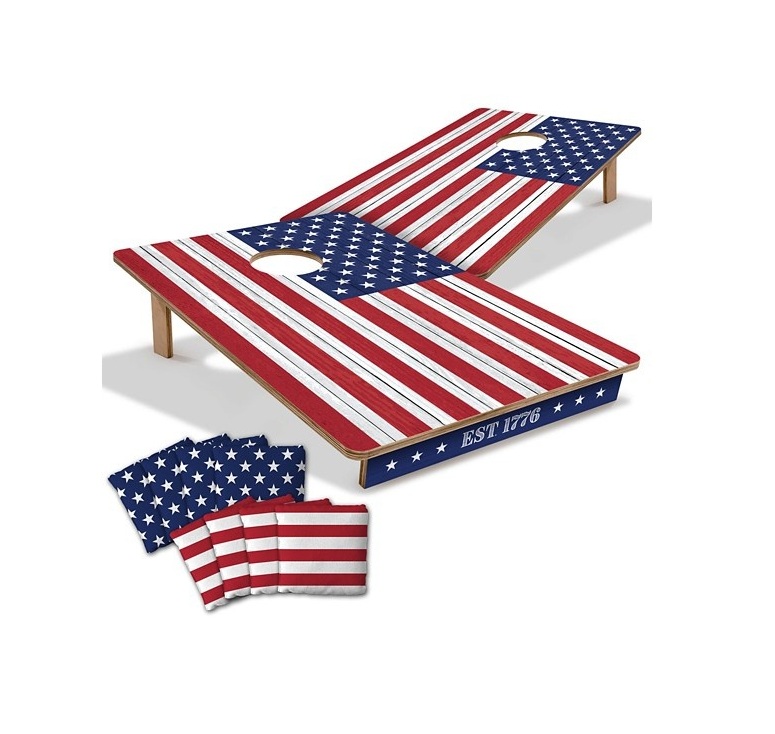 Picture of YouTheFan 4610114 2 x 3 ft. Stars International University & Stripes Cornhole Game
