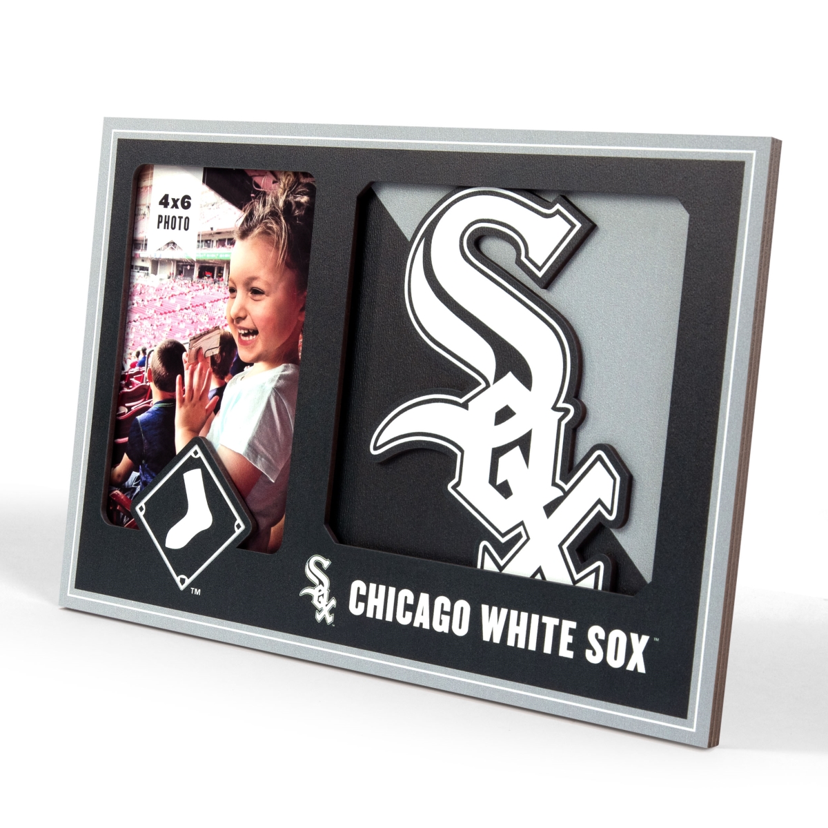 Picture of YouTheFan 4622926 University of Chicago White Sox 3D Logo Picture Frame