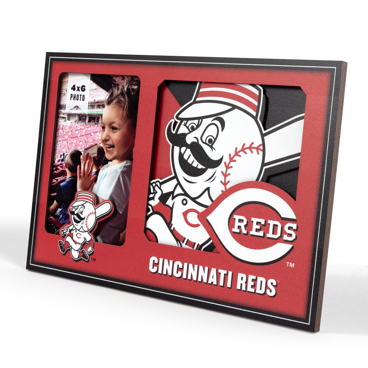 Picture of YouTheFan 4622933 University of Cincinnati Reds 3D Logo Picture Frame