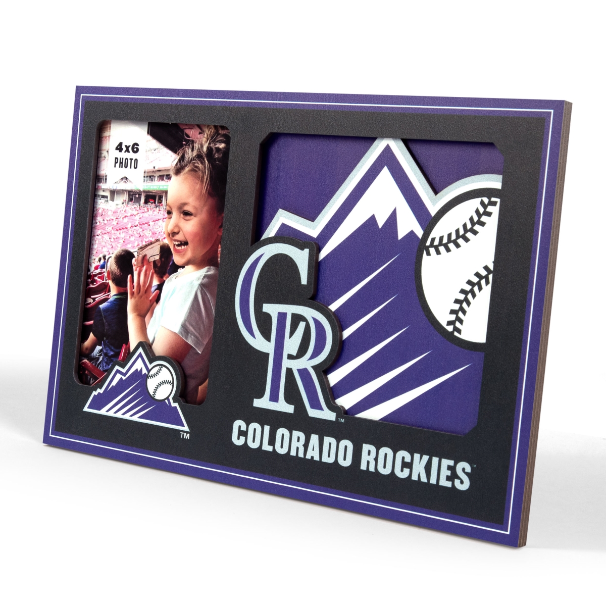 Picture of YouTheFan 4622957 University of Colorado Rockies 3D Logo Picture Frame