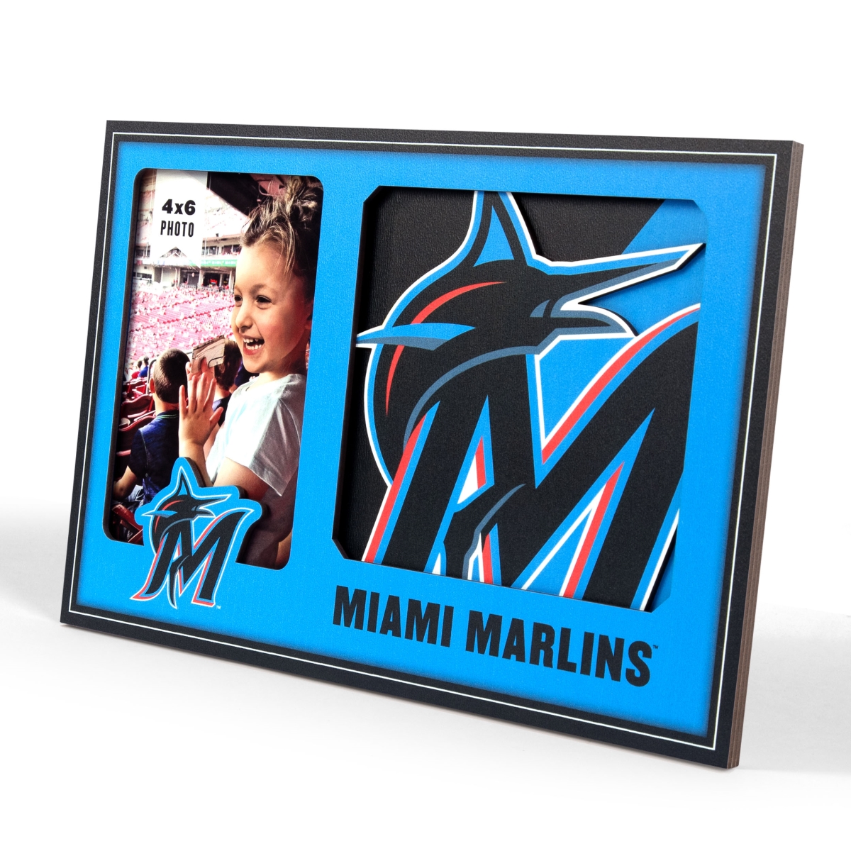 Picture of YouTheFan 4623015 University of Miami Marlins 3D Logo Picture Frame