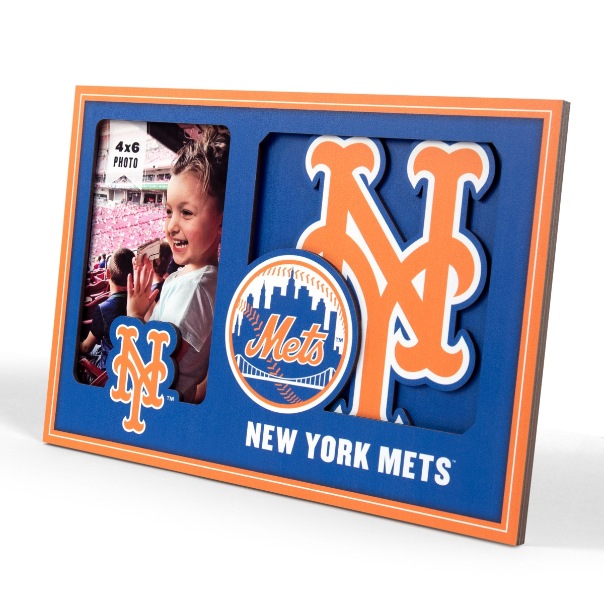 Picture of YouTheFan 4623046 York University Mets 3D Logo Picture Frame