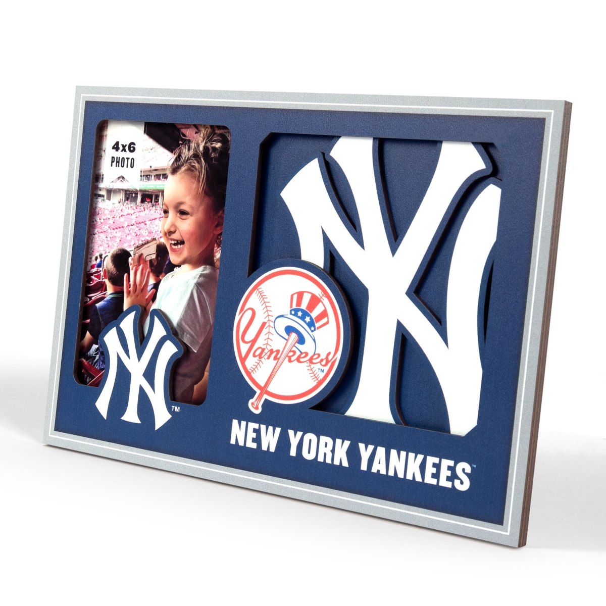Picture of YouTheFan 4623053 York University Yankees 3D Logo Picture Frame