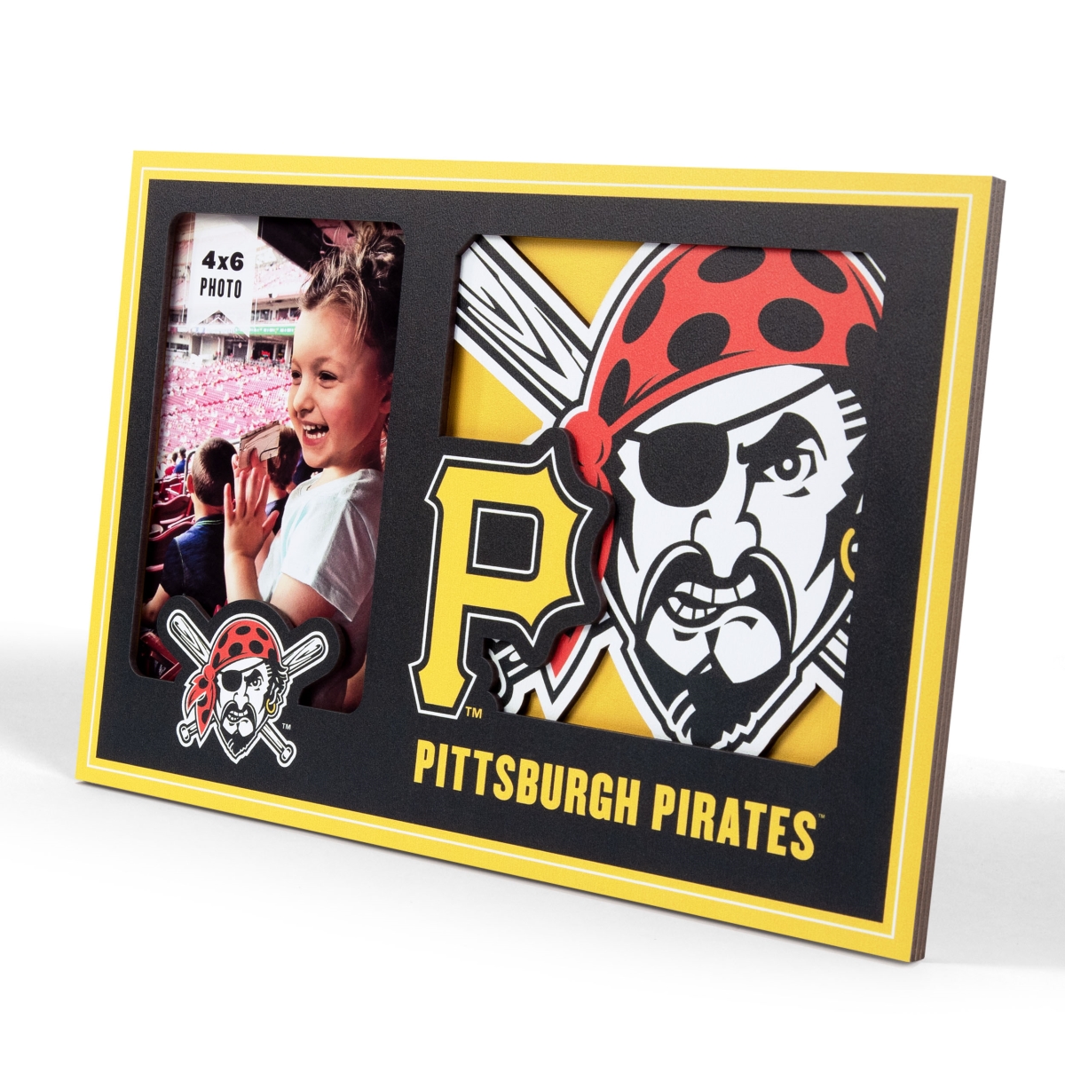 Picture of YouTheFan 4623084 University of Pittsburgh Pirates 3D Logo Picture Frame