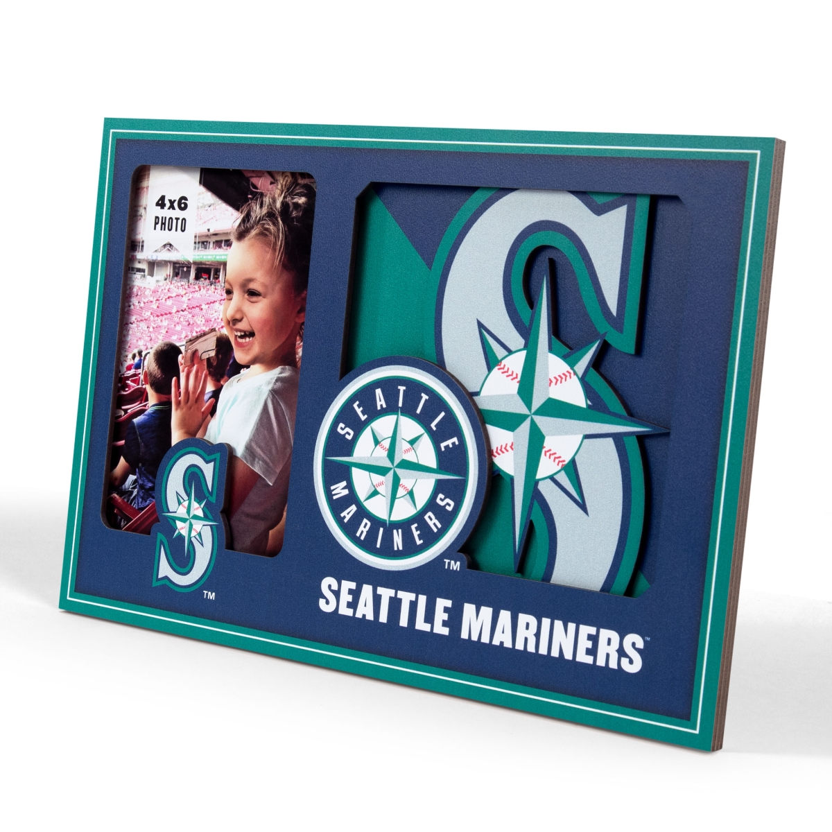 Picture of YouTheFan 4623114 Seattle University Mariners 3D Logo Picture Frame