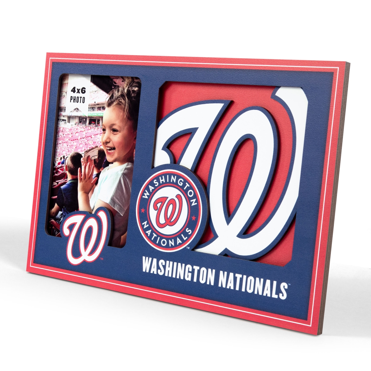 Picture of YouTheFan 4623152 Washington College Nationals 3D Logo Picture Frame