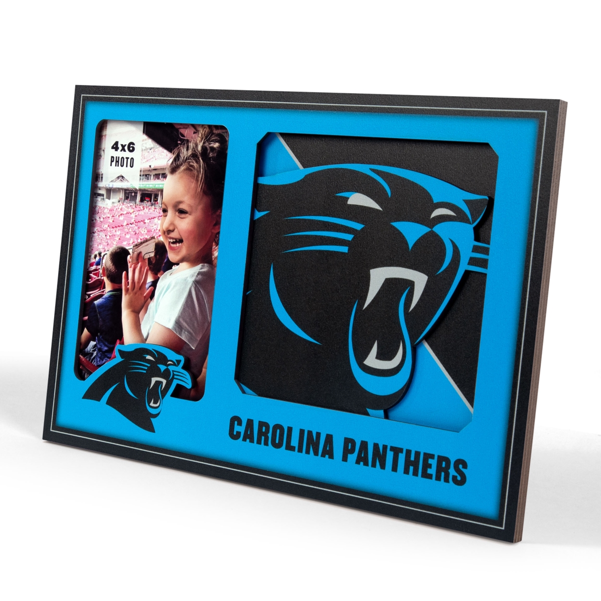 Picture of YouTheFan 4623428 Carolina University Panthers 3D Logo Picture Frame