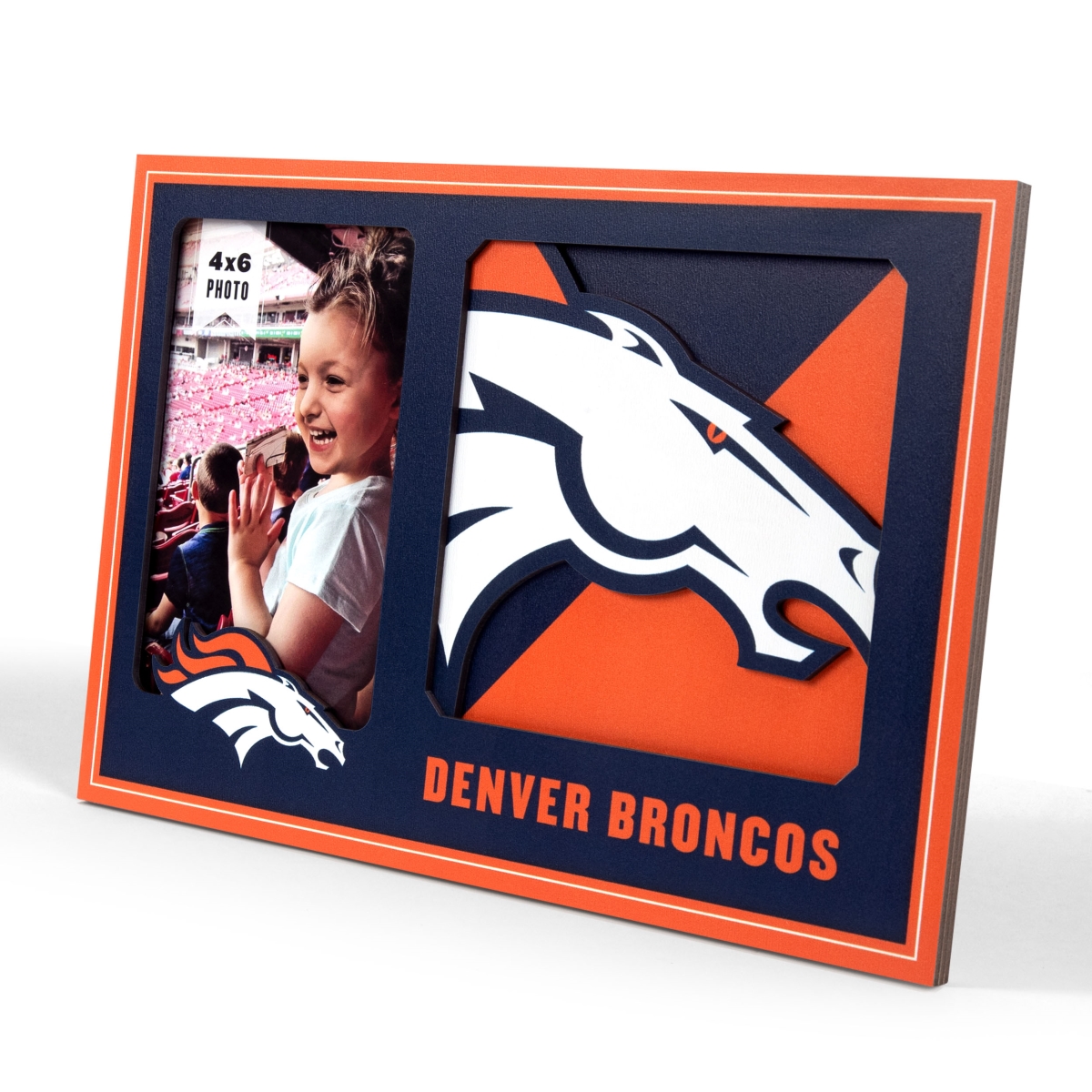 Picture of YouTheFan 4623473 University of Denver Broncos 3D Logo Picture Frame