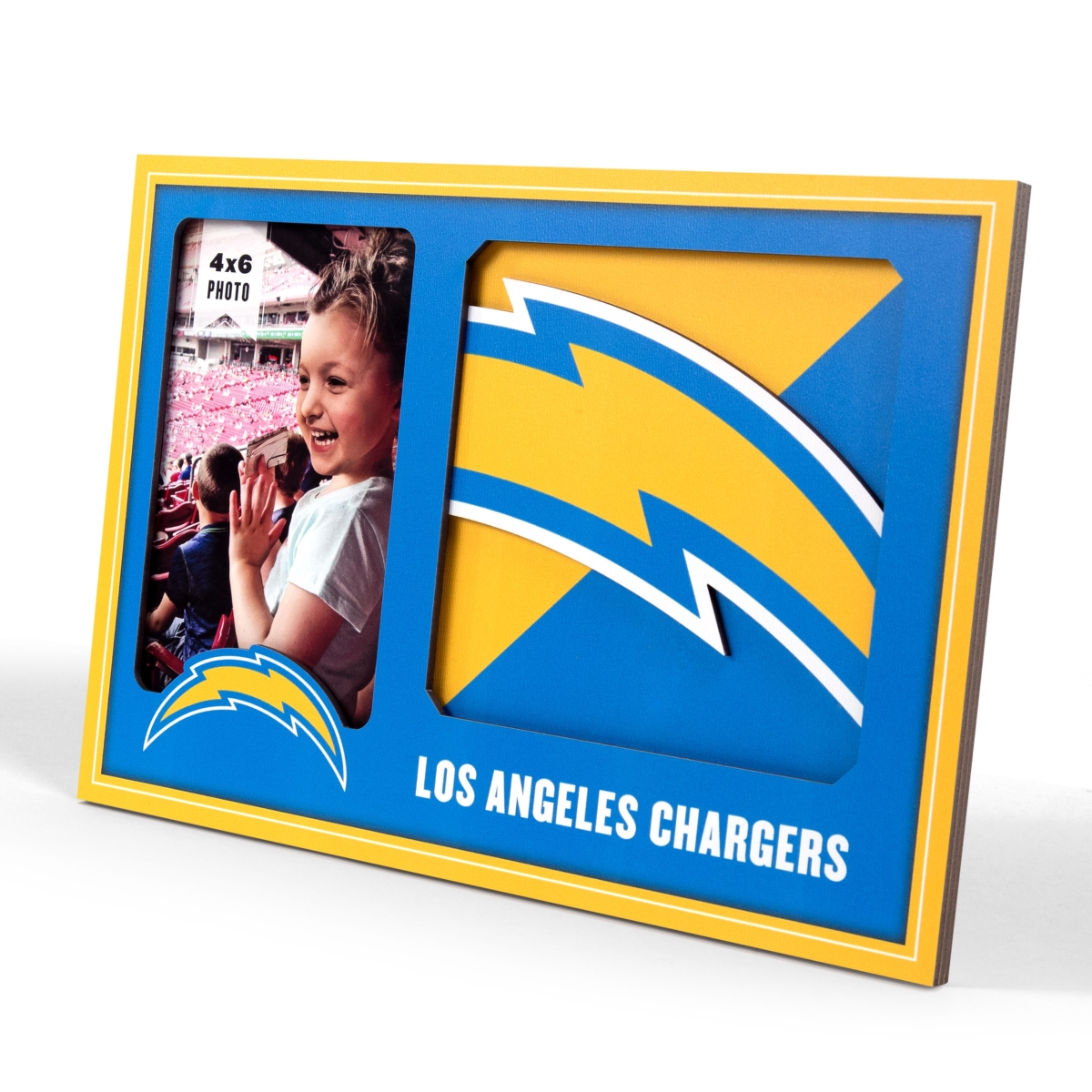 Picture of YouTheFan 4623558 Los Angeles Pacific University Chargers 3D Logo Picture Frame