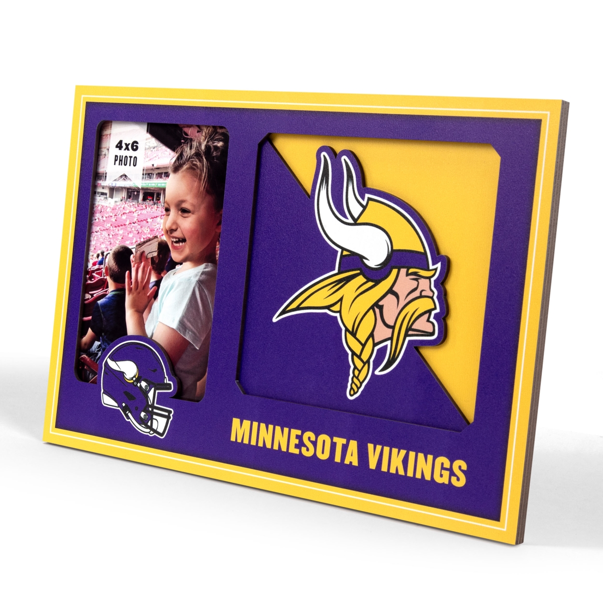 Picture of YouTheFan 4623589 University of Minnesota Vikings 3D Logo Picture Frame