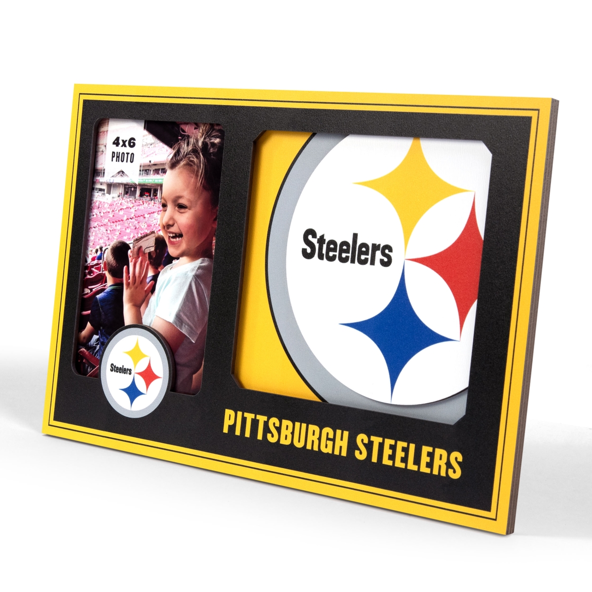 Picture of YouTheFan 4623640 University of Pittsburgh Steelers 3D Logo Picture Frame