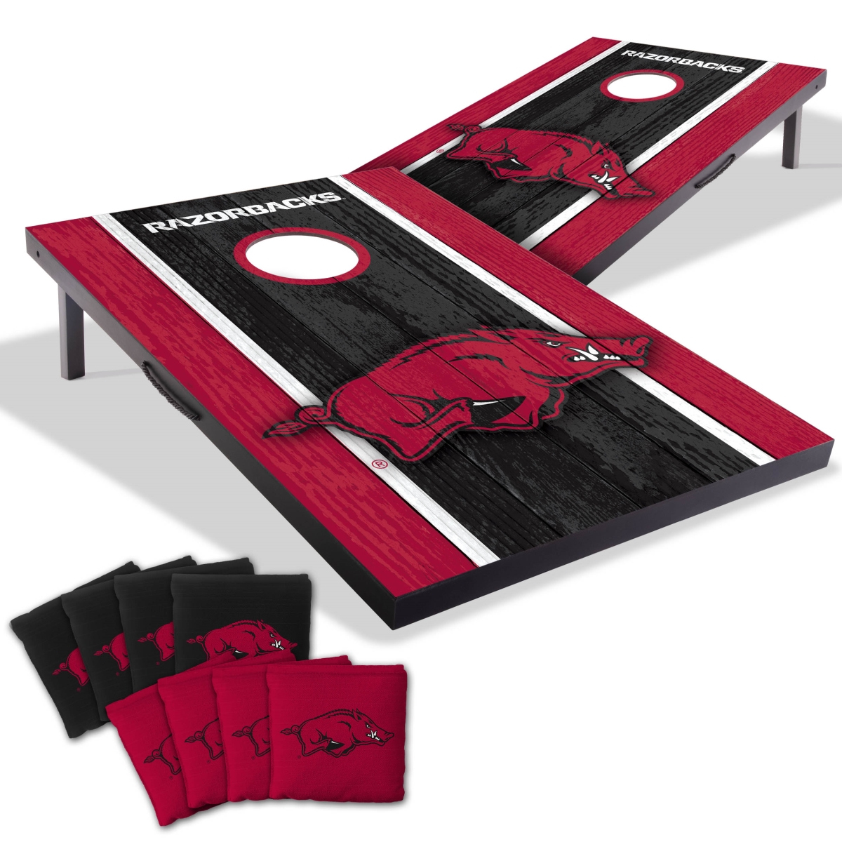 Picture of YouTheFan 4626931 2 x 3 ft. University of Arkansas Razorbacks MDF Cornhole Board Game