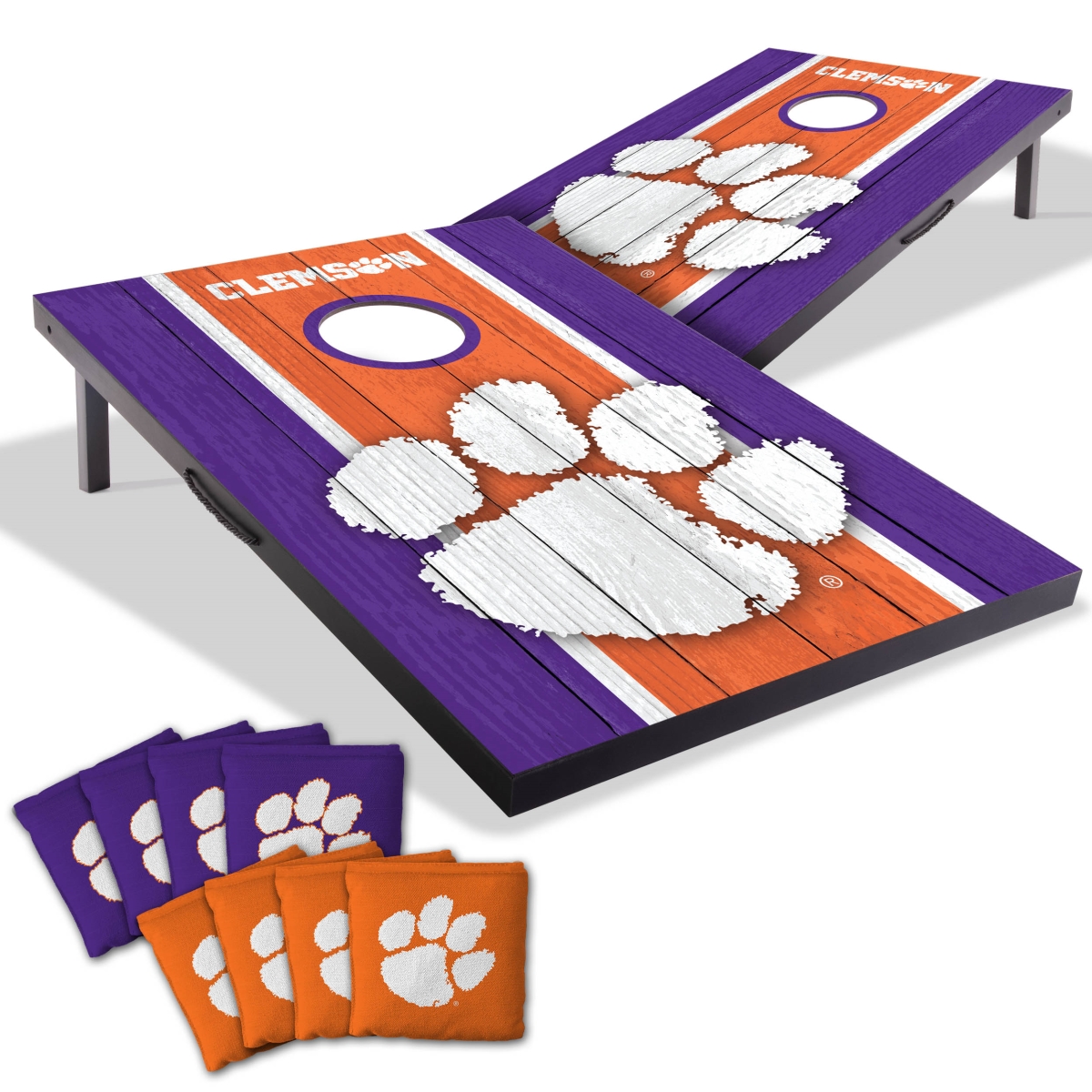 Picture of YouTheFan 4627426 2 x 3 ft. Clemson University Tigers MDF Cornhole Board Game