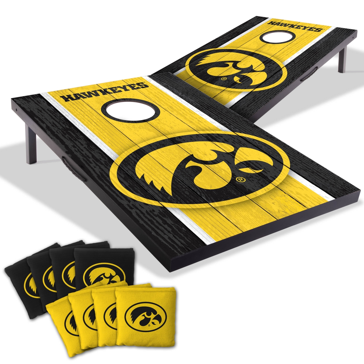 Picture of YouTheFan 4627563 2 x 3 ft. University of Iowa Hawkeyes MDF Cornhole Board Game