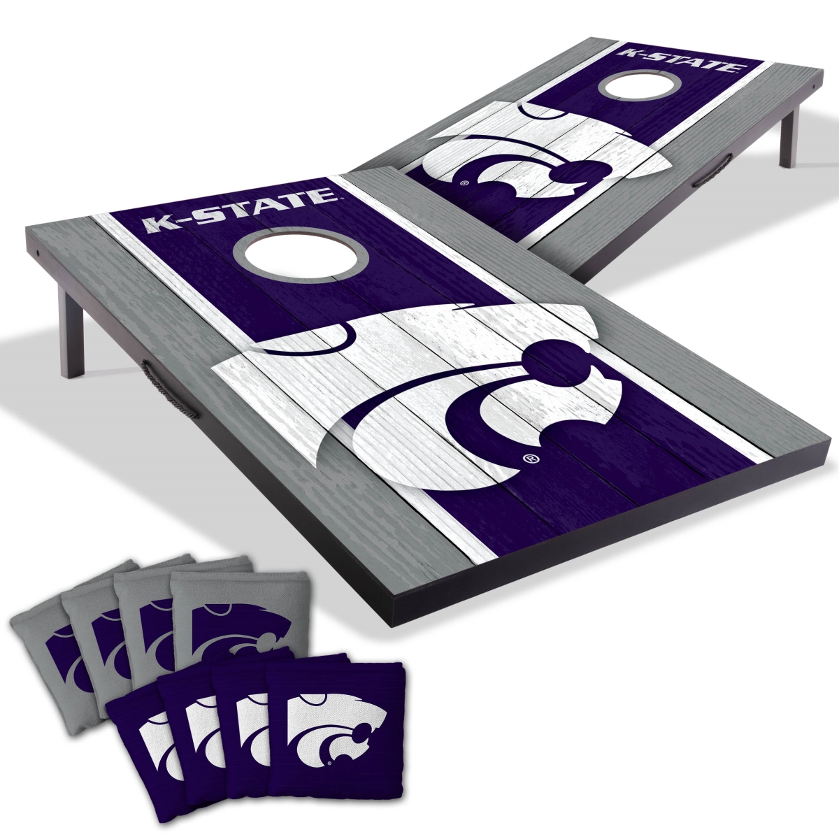 Picture of YouTheFan 4627594 2 x 3 ft. Kansas State University Wildcats MDF Cornhole Board Game