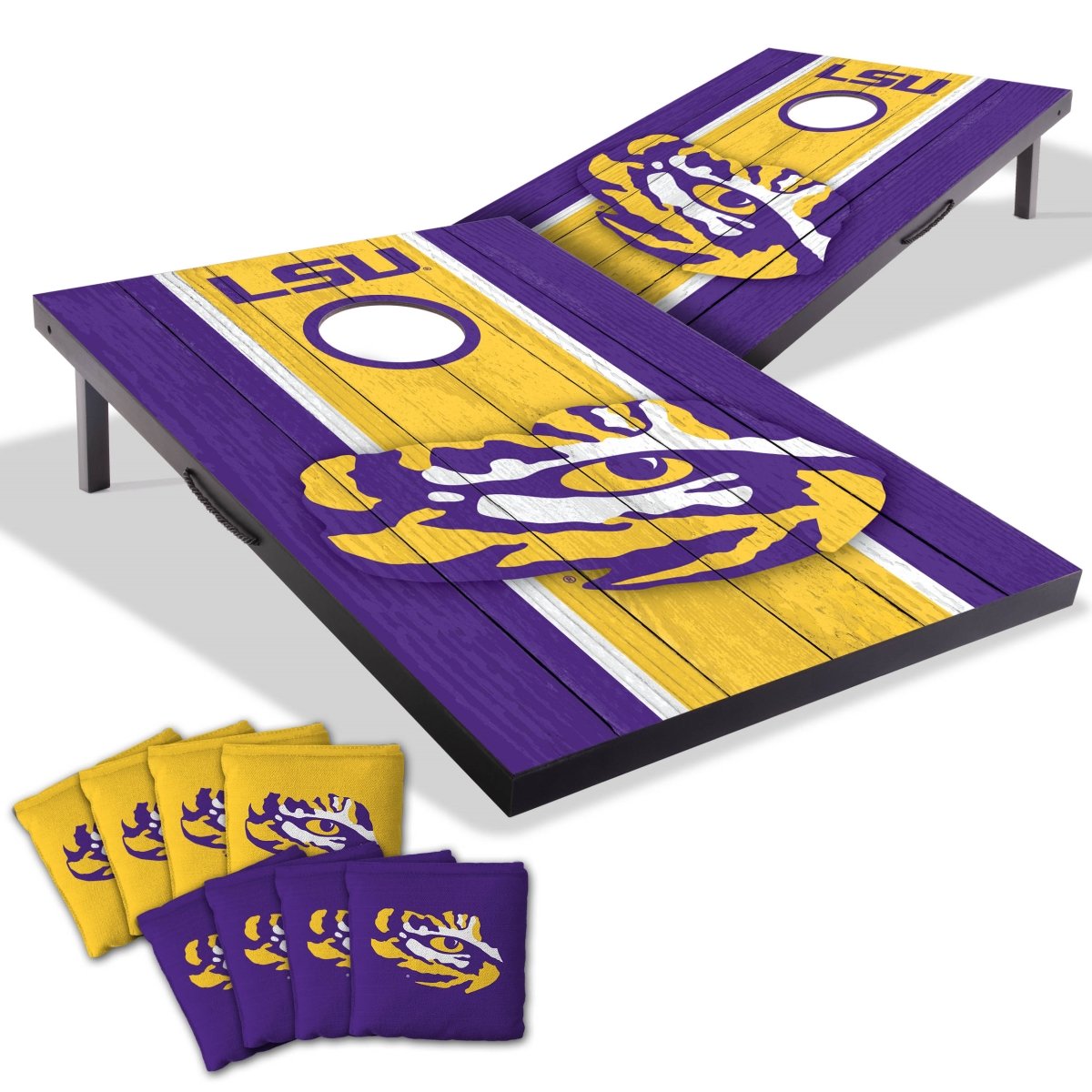 Picture of YouTheFan 4627624 2 x 3 ft. Louisiana State University Tigers MDF Cornhole Board Game