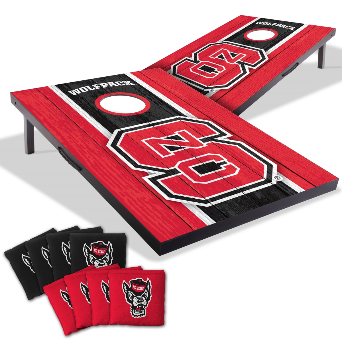 Picture of YouTheFan 4627754 2 x 3 ft. North Carolina State University Wolfpack MDF Cornhole Board Game