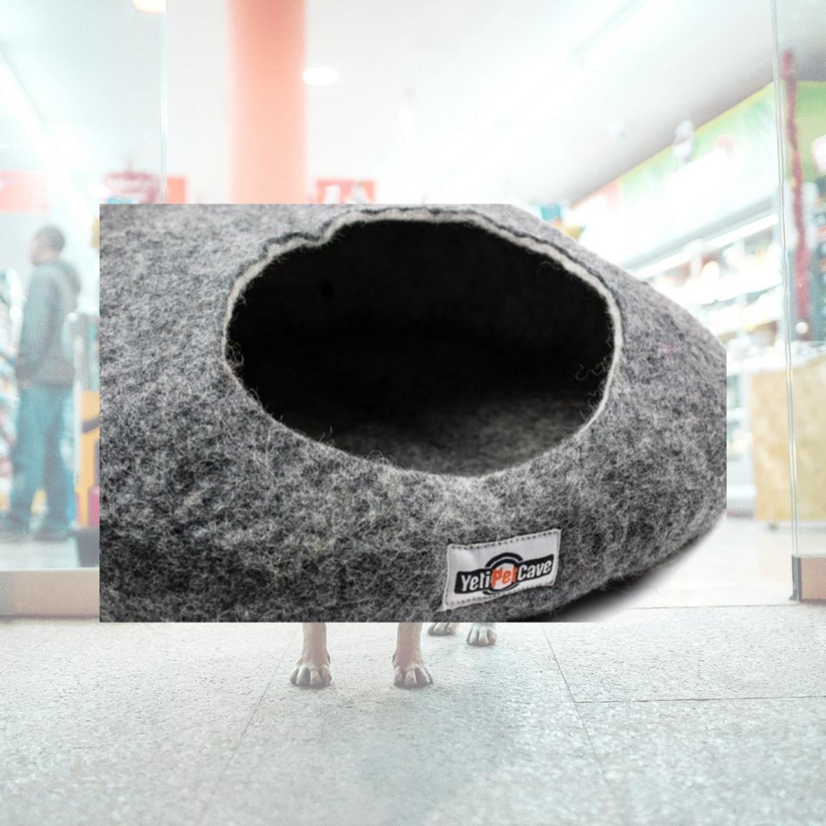 Picture of Yeti Pet Cave YPCGY Gray Cat Cave, 8 x 20 x 22 in.