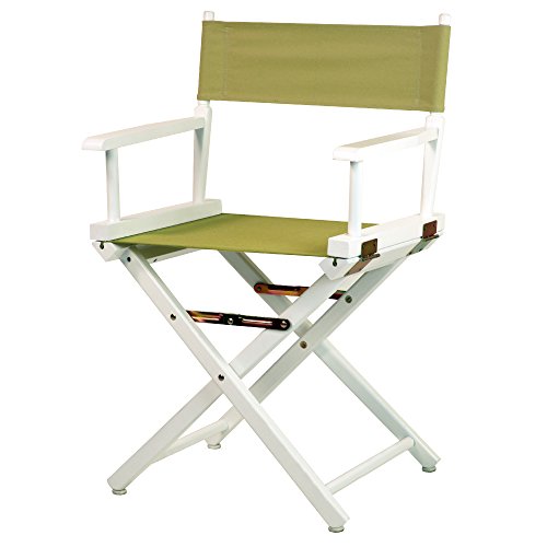 Picture of Casual Home 200-01-021-100 18 in. Directors Chair White Frame with Olive Canvas