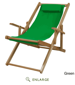Picture of Casual Home 114-00-011-33 Sling Chair&#44; Natural Frame with Green Canvas