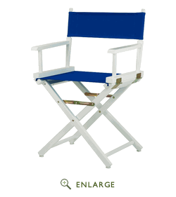 Picture of Casual Home 200-01-021-13 18 in. Directors Chair White Frame with Royal Blue Canvas
