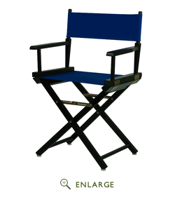 Picture of Casual Home 200-02-021-13 18 in. Directors Chair Black Frame with Royal Blue Canvas