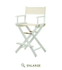 Picture of Casual Home 220-01-021-12 24 in. Directors Chair White Frame with Natural & Wheat Canvas