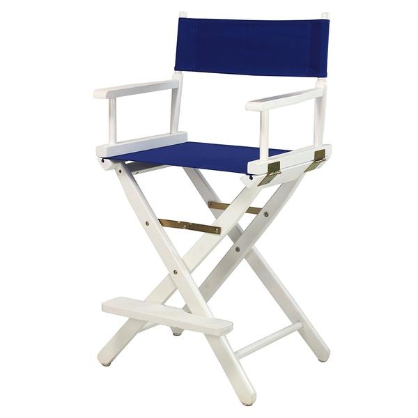 Picture of Casual Home 220-01-021-13 24 in. Directors Chair White Frame with Royal Blue Canvas