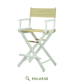 Picture of Casual Home 220-01-021-24 24 in. Directors Chair White Frame with Tan Canvas