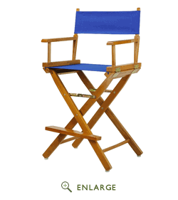 Picture of Casual Home 220-05-021-13 24 in. Directors Chair Honey Oak Frame with Royal Blue Canvas
