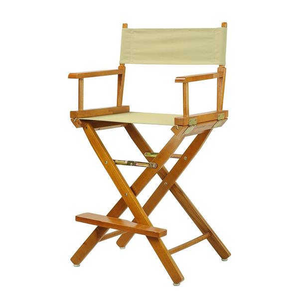 Picture of Casual Home 220-05-021-24 24 in. Directors Chair Honey Oak Frame with Tan Canvas