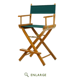 Picture of Casual Home 220-05-021-32 24 in. Directors Chair Honey Oak Frame with Hunter Green Canvas