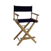 Picture of American Trails 206-20-032-10 24 in. Extra-Wide Premium Directors Chair, Natural Frame with Navy Color Cover