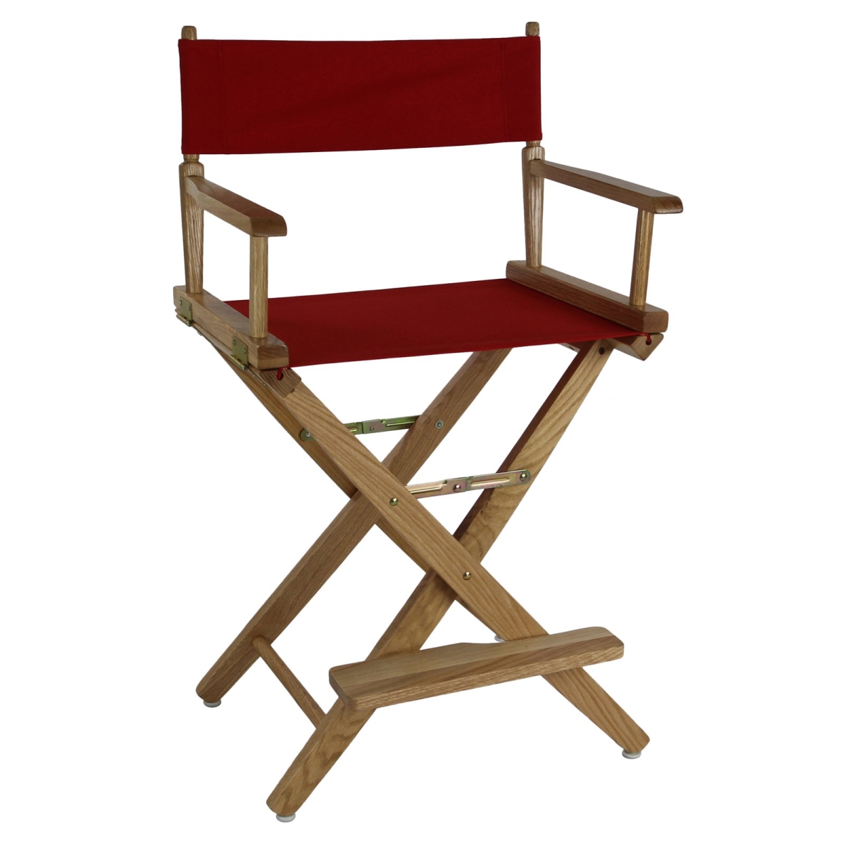 Picture of American Trails 206-20-032-11 24 in. Extra-Wide Premium Directors Chair&#44; Natural Frame with Red Color Cover