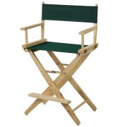 Picture of American Trails 206-20-032-32 24 in. Extra-Wide Premium Directors Chair, Natural Frame with Hunter Green Color Cover