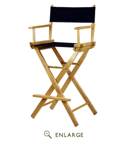 Picture of Casual Home 230-00-021-10 30 in. Directors Chair Natural Frame with Navy Blue Canvas