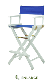 Picture of Casual Home 230-01-021-13 30 in. Directors Chair White Frame with Royal Blue Canvas