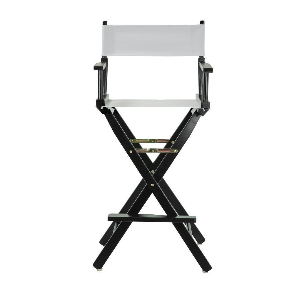 Picture of Casual Home 230-02-021-29 30 in. Directors Chair Black Frame with White Canvas
