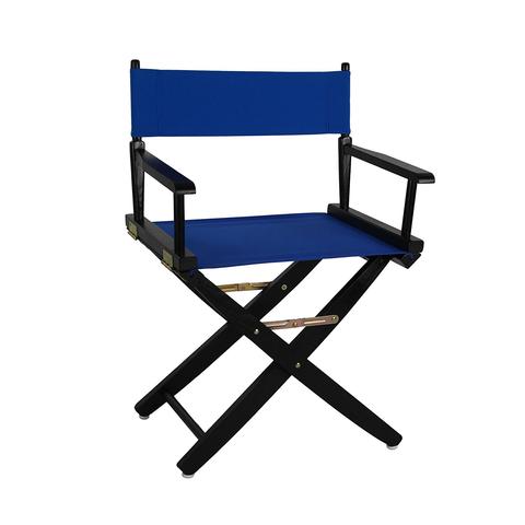 Picture of American Trails 206-02-032-13 18 in. Extra-Wide Premium Directors Chair, Black Frame with Royal Blue Color Cover