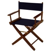 Picture of American Trails 206-04-032-10 18 in. Extra-Wide Premium Directors Chair&#44; Oak Frame with Navy Color Cover