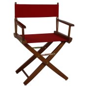 Picture of American Trails 206-04-032-11 18 in. Extra-Wide Premium Directors Chair&#44; Oak Frame with Red Color Cover
