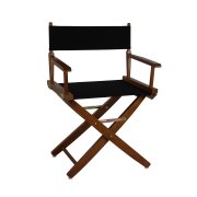 Picture of American Trails 206-04-032-15 18 in. Extra-Wide Premium Directors Chair&#44; Oak Frame with Black Color Cover