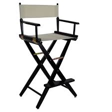 Picture of American Trails 206-22-032-12 24 in. Extra-Wide Premium Directors Chair, Black Frame with Natural Color Cover