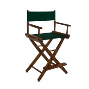 Picture of American Trails 206-24-032-32 24 in. Extra-Wide Premium Directors Chair&#44; Oak Frame with Hunter Green Color Cover
