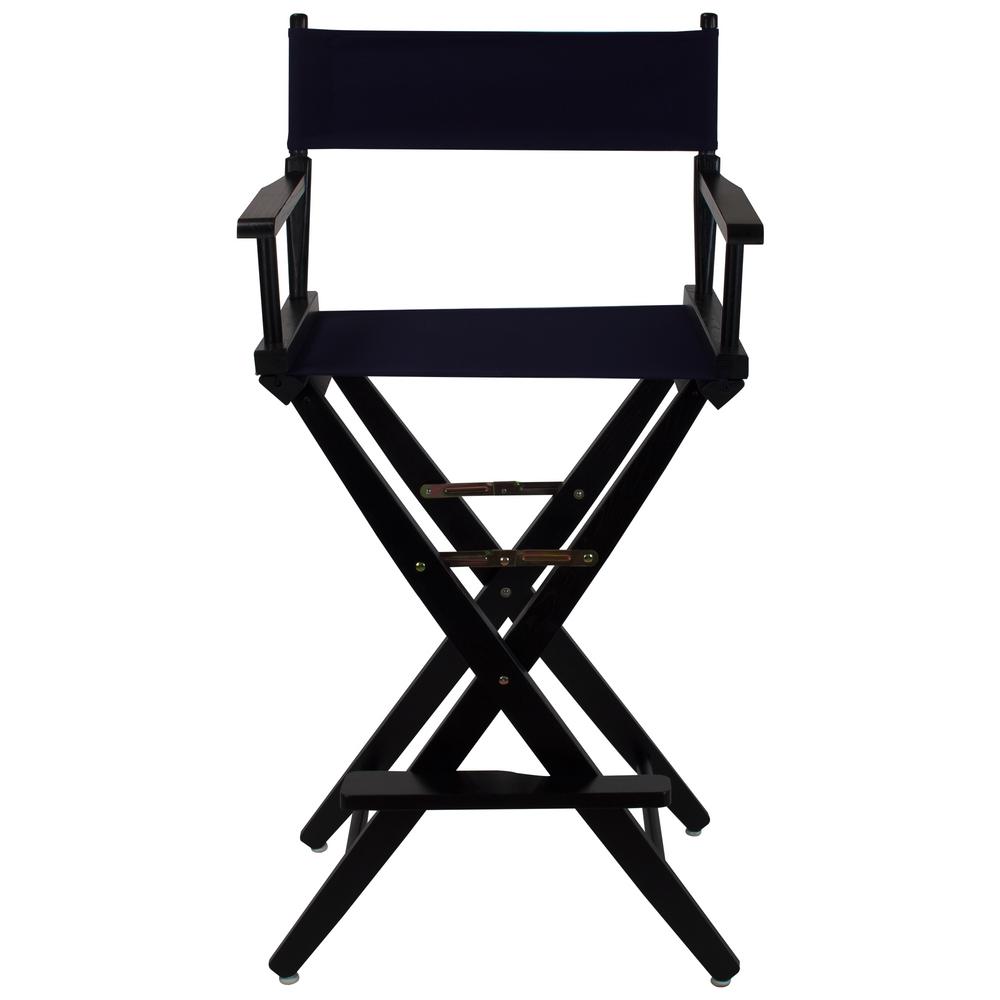 Picture of American Trails 206-32-032-10 30 in. Extra-Wide Premium Directors Chair&#44; Black Frame with Navy Color Cover